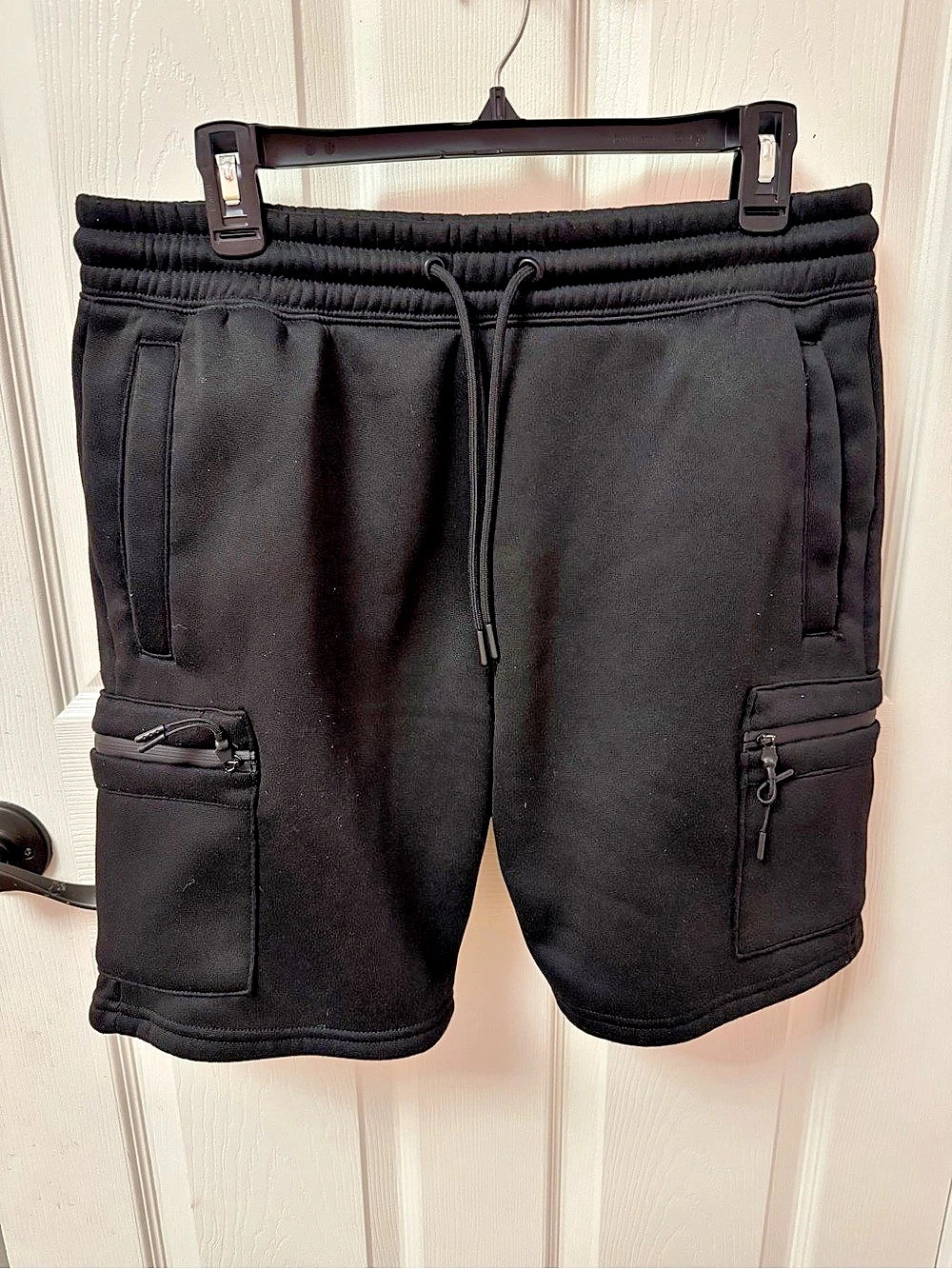 Athletex Performance Apparel Black Fleece Shorts - Men's Size Large